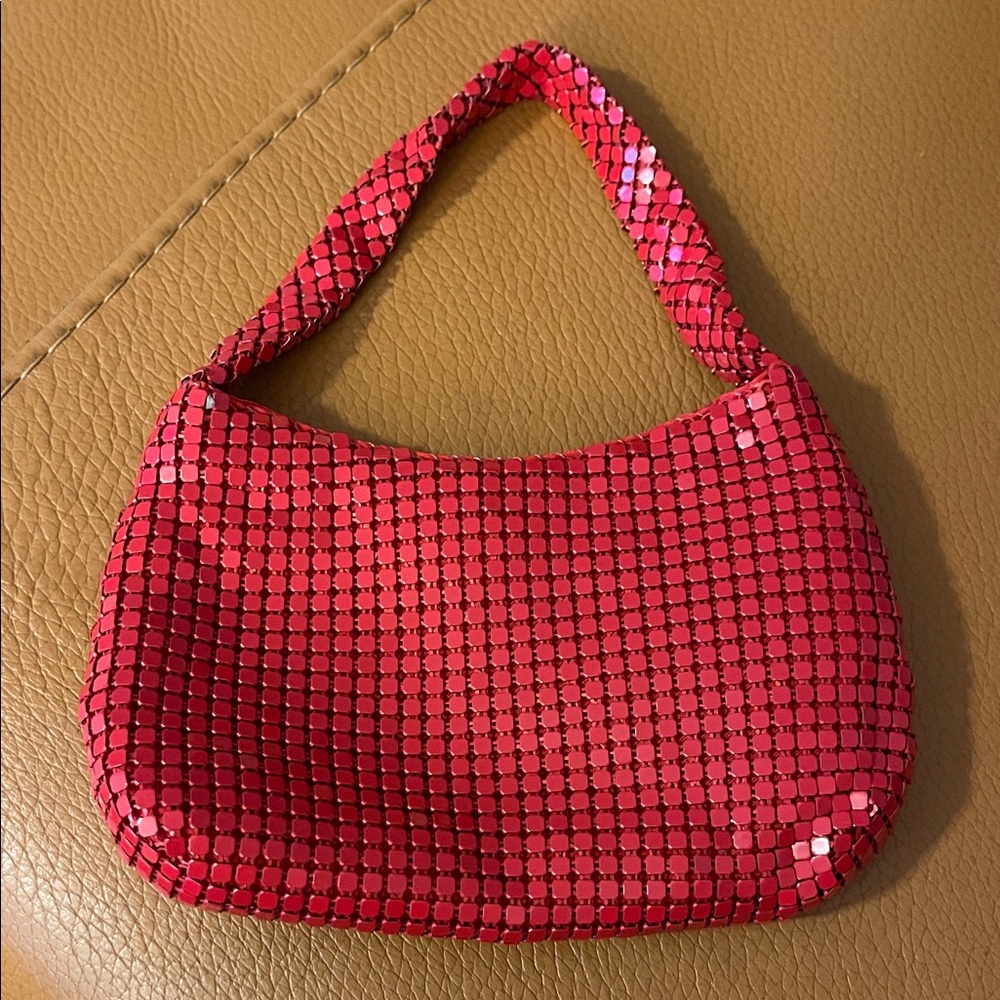 Red Sequin Women's Bag